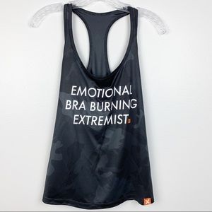 Workout Tank Bra Burning Extremist Black S C6